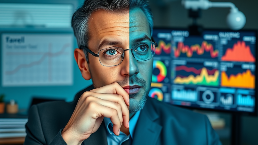 Traditional vs AI-driven customer segmentation dashboard comparison split-screen