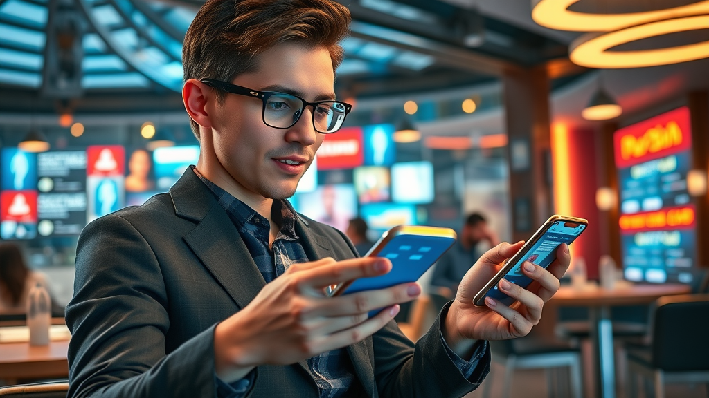 social media competitive analysis young professional reviewing competitor feeds