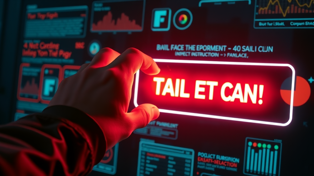 dynamic display ad with bold call-to-action button illuminated