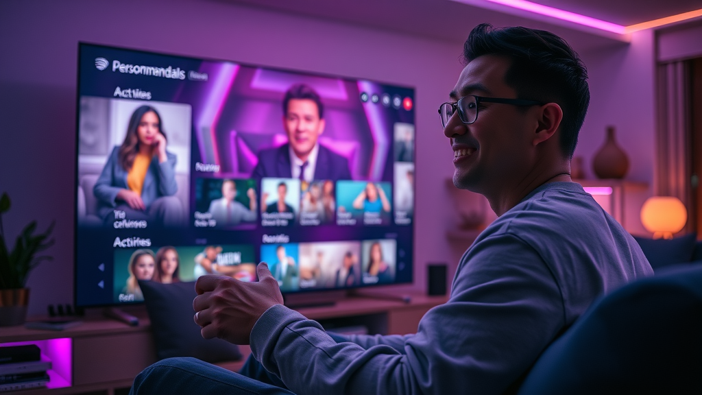 Streaming UI showing tailored Netflix recommendations via specialized segmentation models