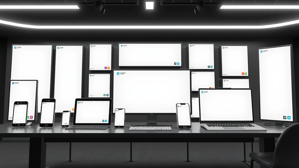 array of banner ads in different sizes displayed across multiple devices