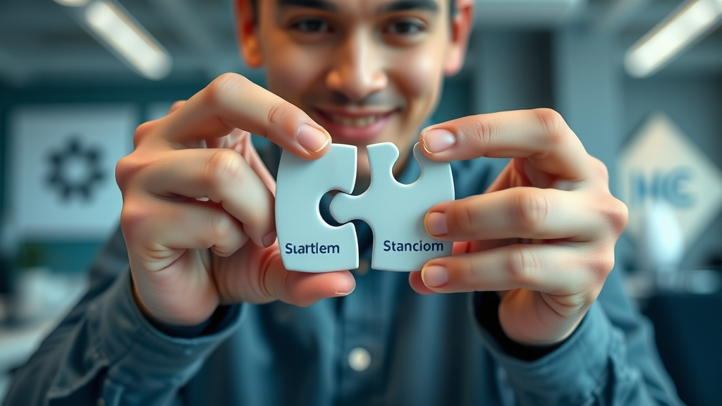sleek branding puzzle pieces for brand positioning