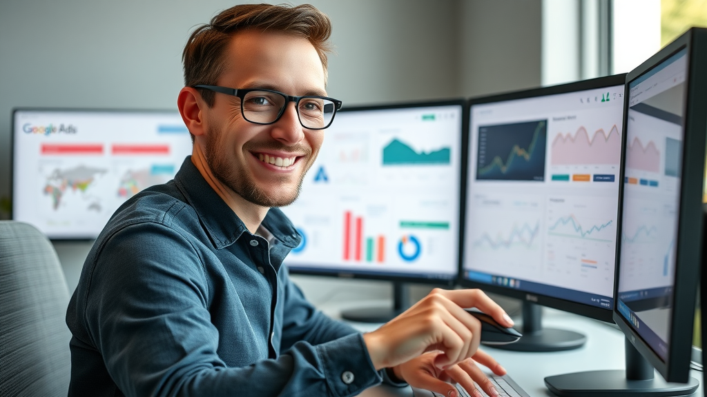 google ads retargeting campaign managing dashboard