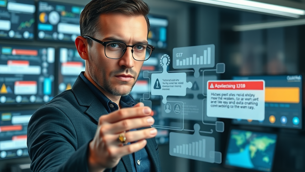 marketing professional solving social media analytics challenges, data overload alerts