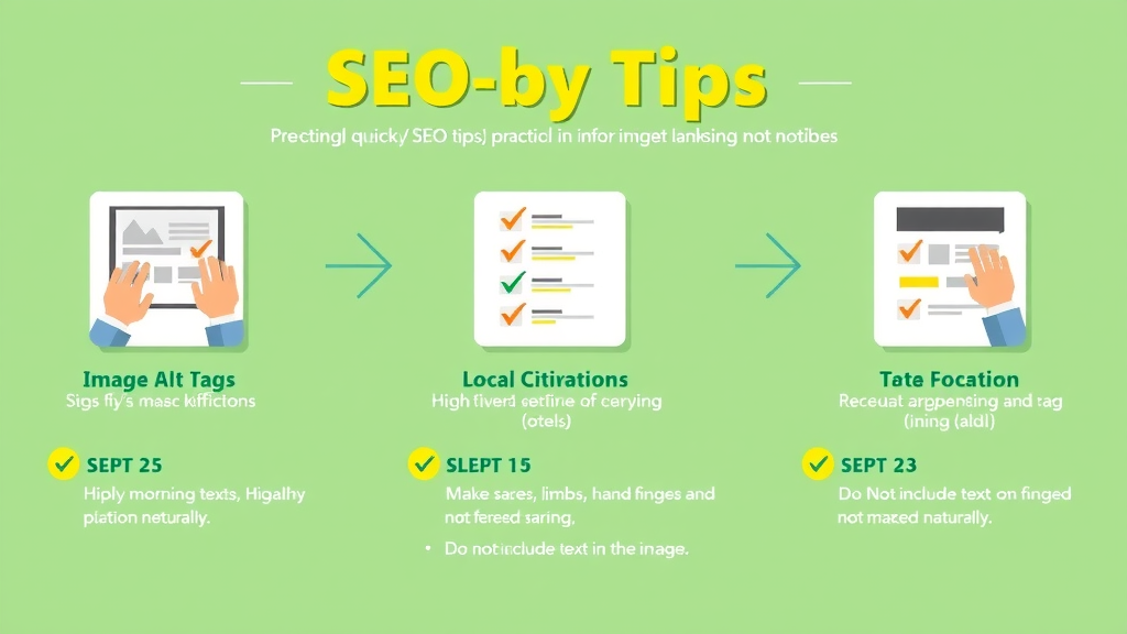quick SEO tips for search engine ranking structured data alt tags local citations