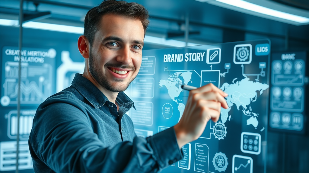 brand storytelling quick techniques creative marketer diagram glass board