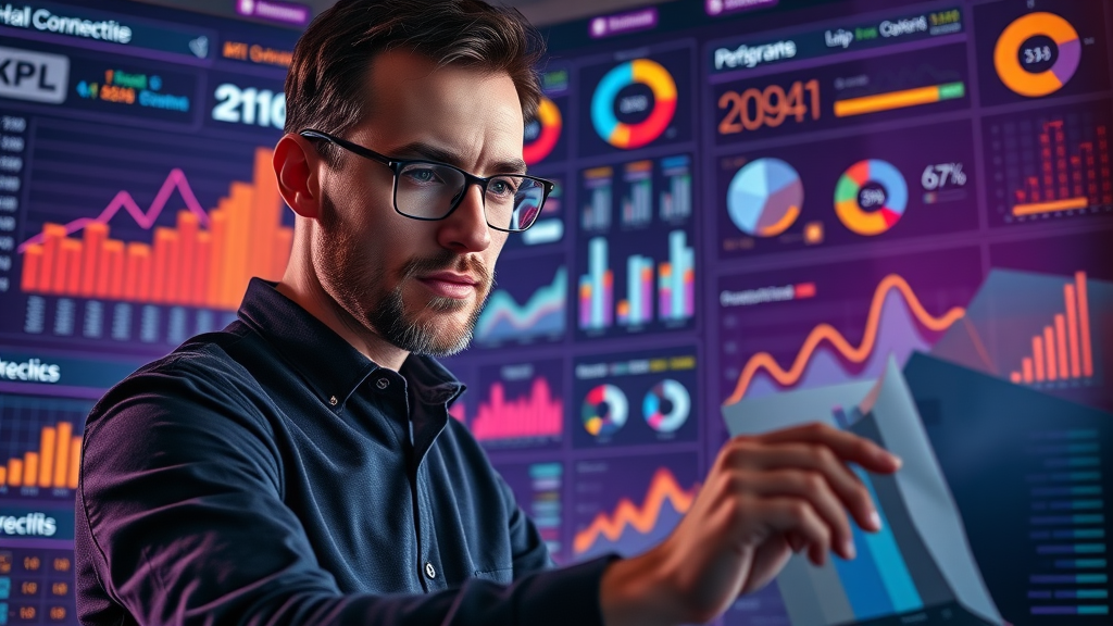 KPI dashboard for tracking lead gen campaign performance