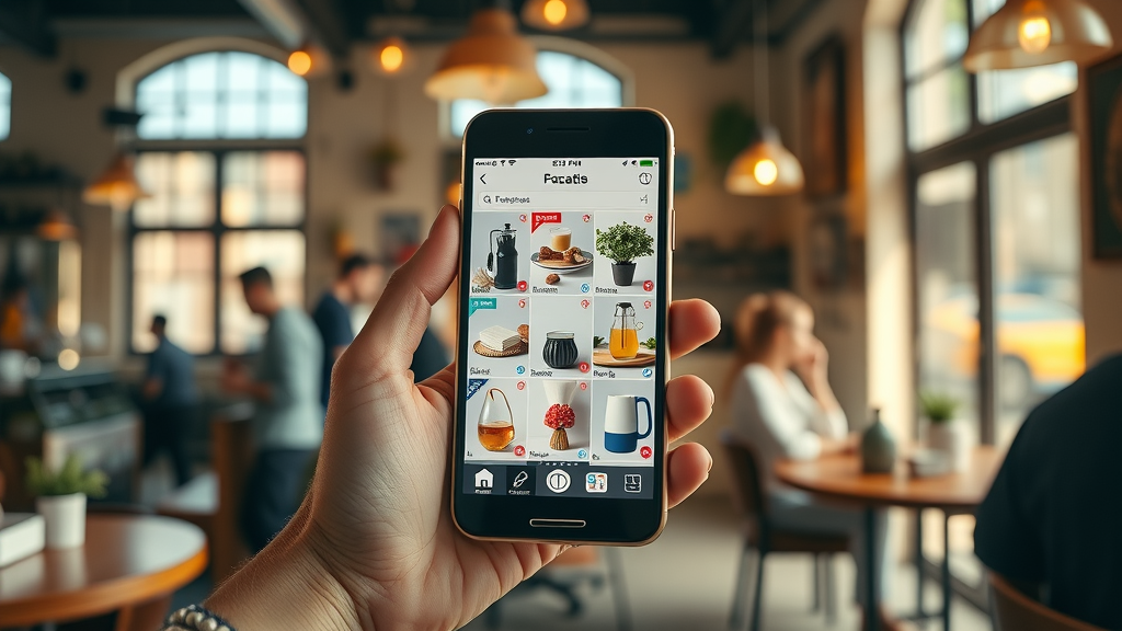carousel Facebook ads retargeting ads multiple product images on smartphone