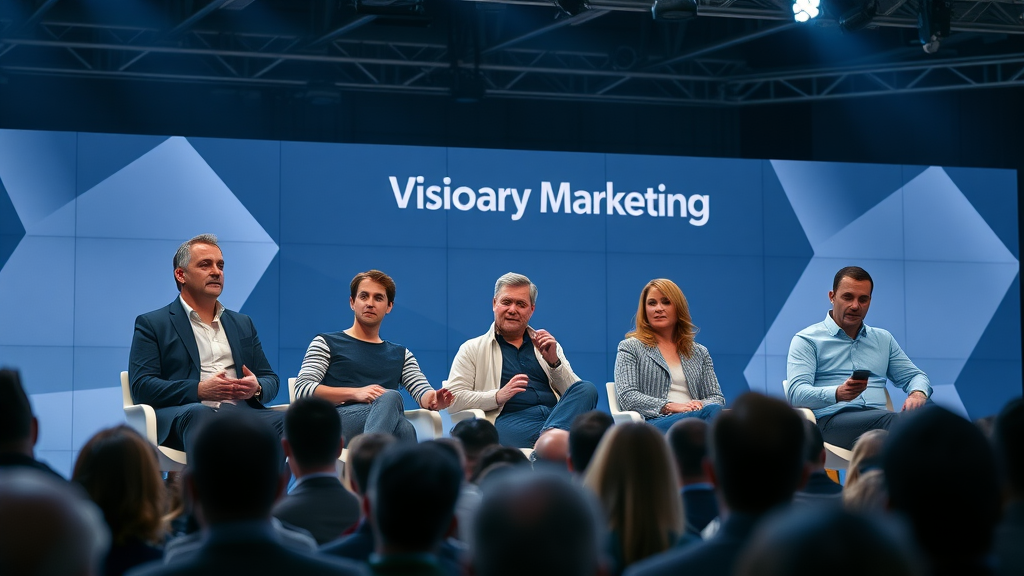 Expert marketing panel discussing future influencer marketing trends