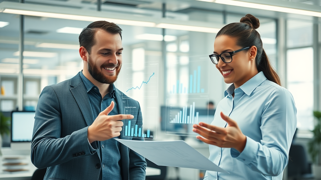 forward-thinking marketers collaborating on a marketing trend report for 2024 content marketing trends
