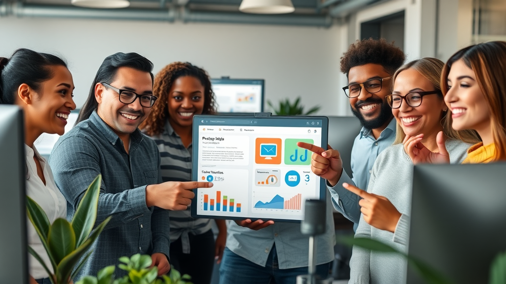 marketing team personalizing email campaign content for targeted audiences