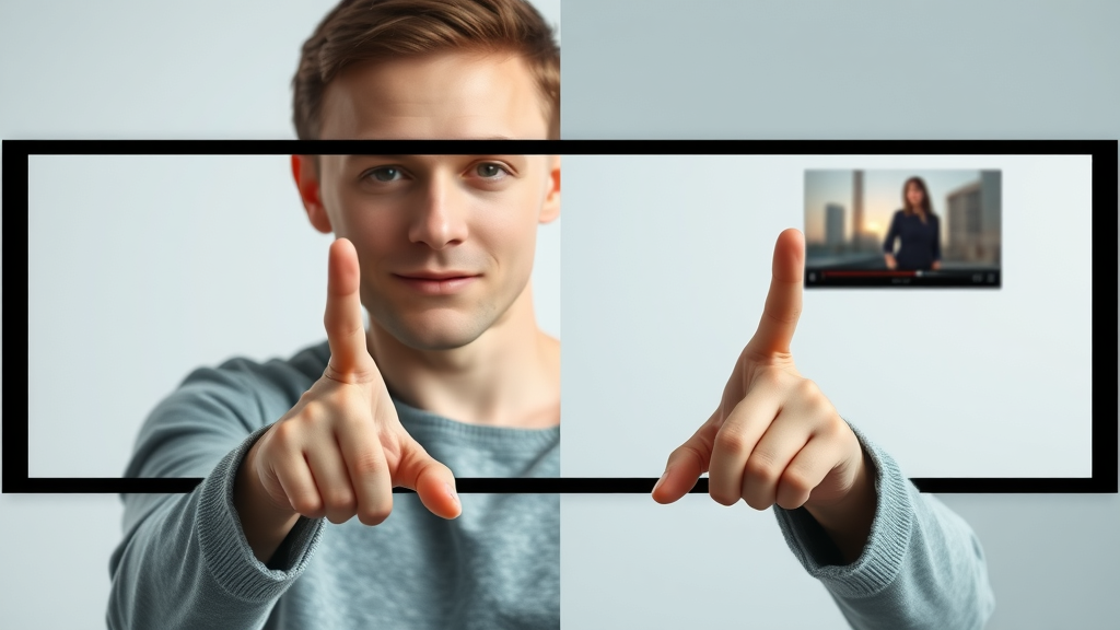 split-screen display ad format comparing static banner and interactive rich media