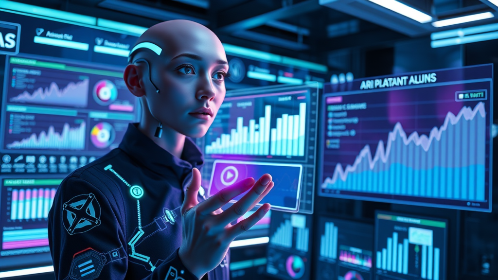AI-driven dynamic retargeting virtual assistant analyzing campaign analytics