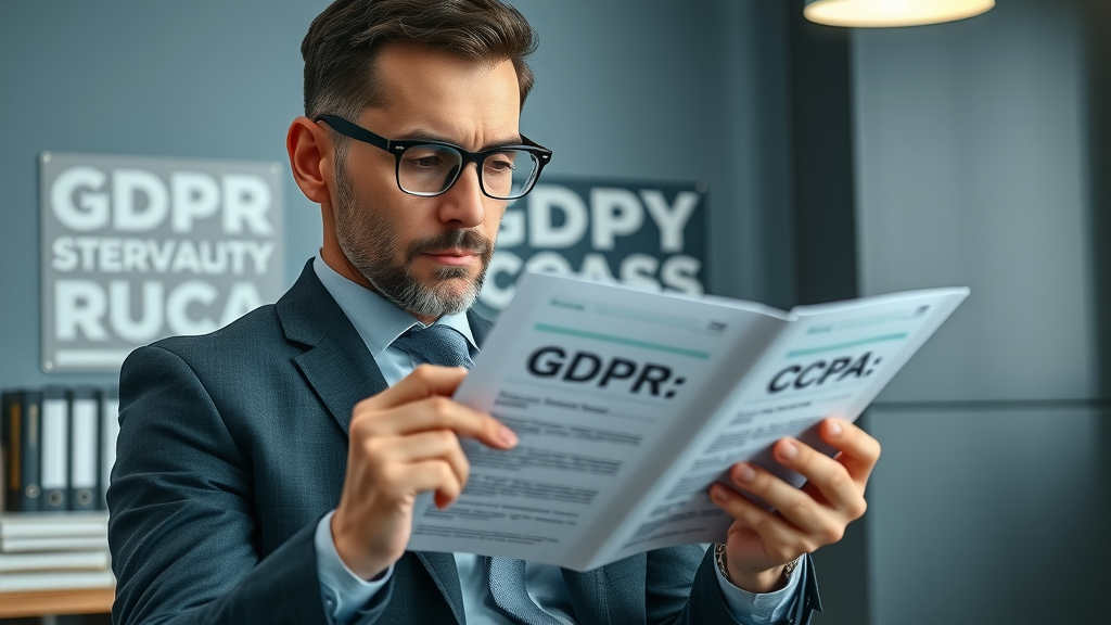 behavioral targeting legal compliance, GDPR and CCPA privacy, reviewing digital advertising documentation