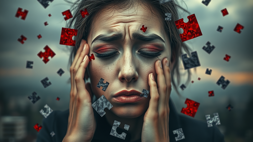 Disjointed brand visuals representing broken brand tone and core values
