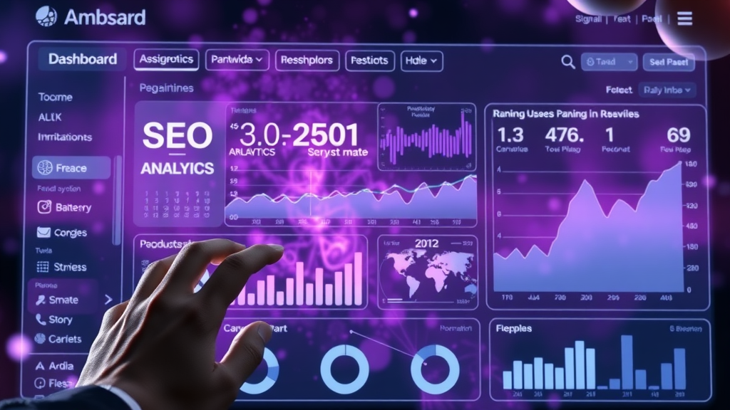 top search engine SEO dashboard analytics ranking progress graphs
