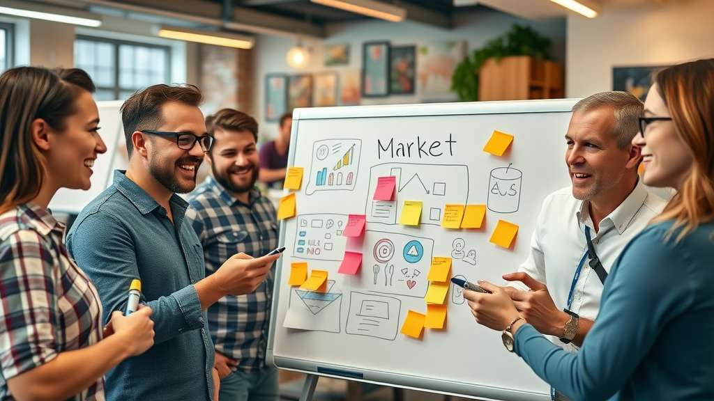 creative marketing team brainstorming compelling ad creative for retargeting campaigns