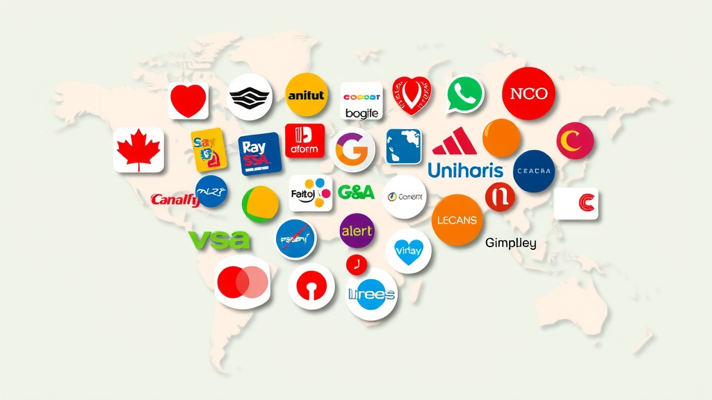 collage of global brand stories, successful brand strategies with iconic logos