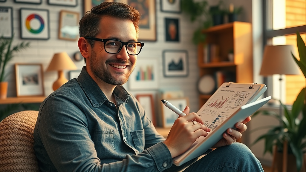 content marketing for leads marketer crafting high-converting blog post and landing page designs
