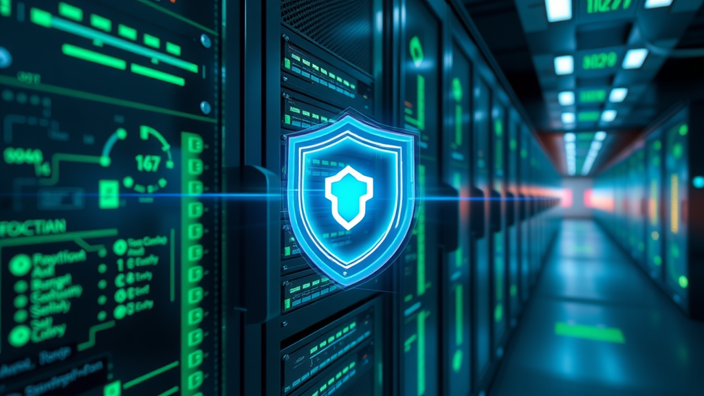secure web server with shields, fast bandwidth, hosting service security features illustrated