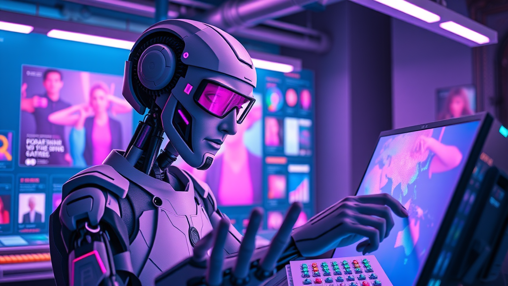 generative ai digital artist developing assets for social media marketing strategies innovation