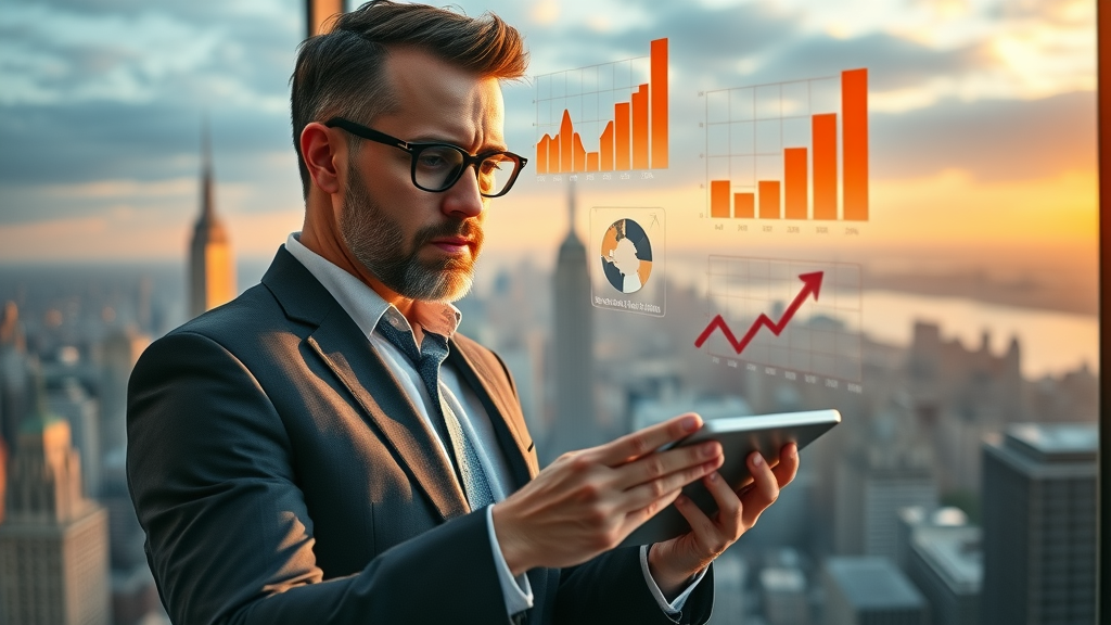 Marketing manager planning paid search campaign with Google Ads budget