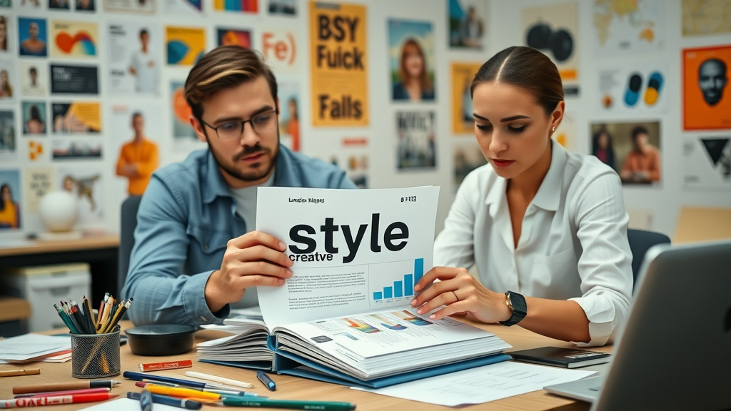 physical style guide for brand voice and tone guidelines