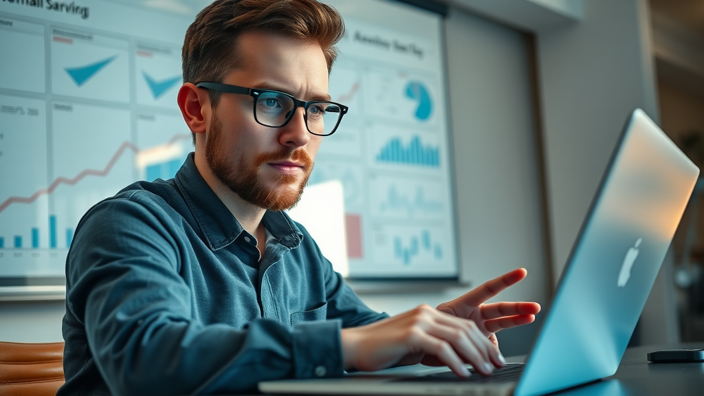 nurturing campaign, marketer designing automated email campaign with digital whiteboard