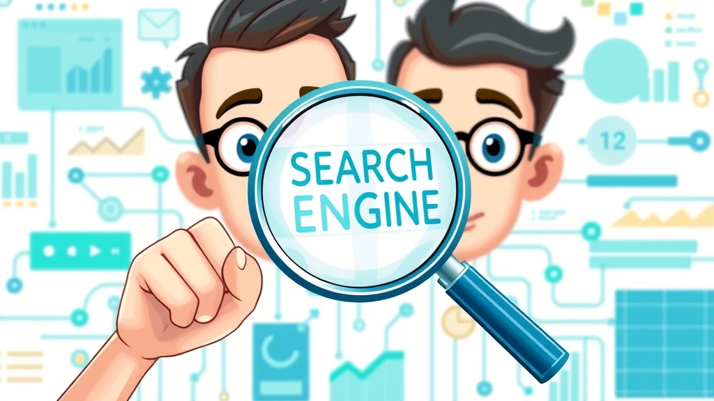 infographic showing how search engines use SEO optimization and keyword research to rank web pages
