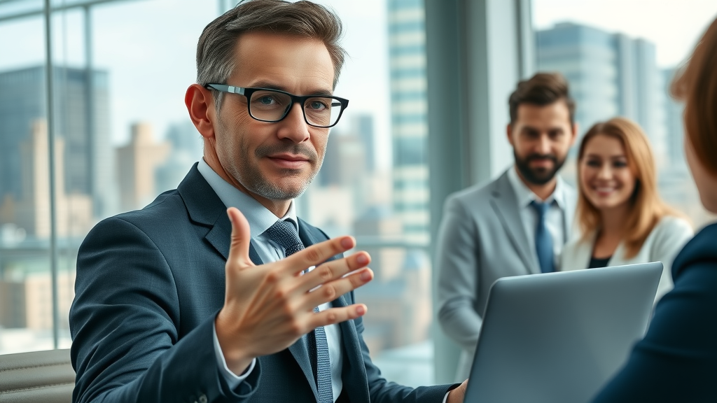 Professional strategist showcasing LinkedIn sponsored content strategies for B2B media advertising