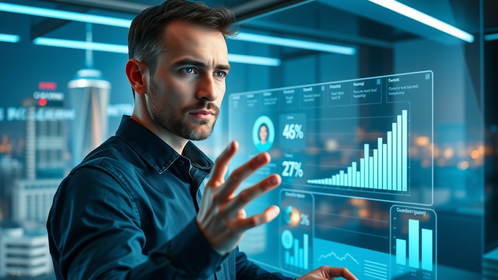 digital marketer mapping customer journey for funnel optimization on interactive screen