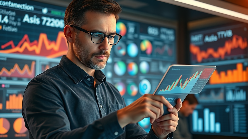 marketing analyst reviewing and segmenting customer data for personalized marketing automation