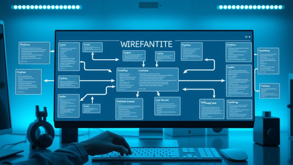 organized website wireframe highlighting internal link structure for seo strategies