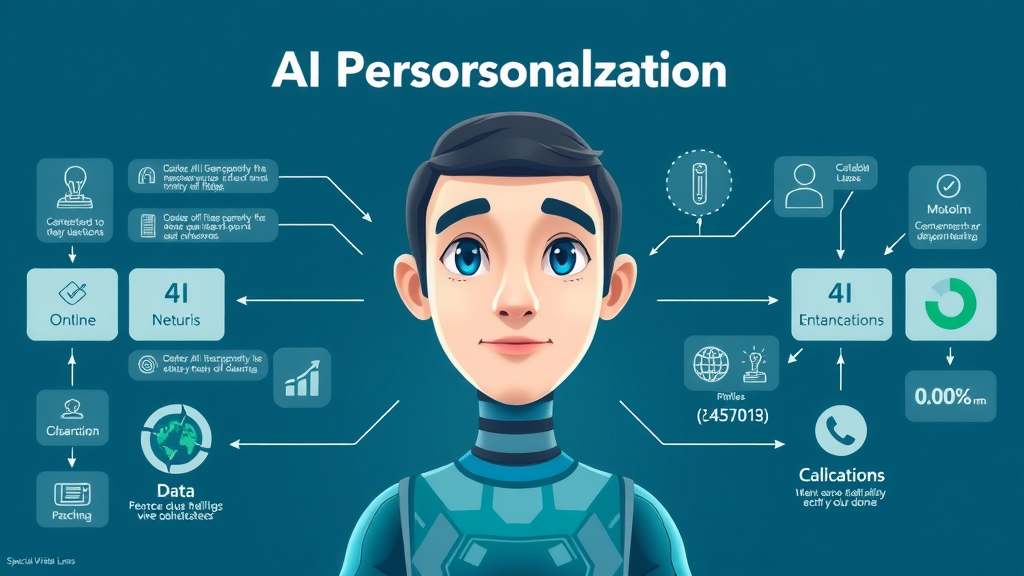 AI personalization process funnel showing data flow and customer journey for personalized marketing