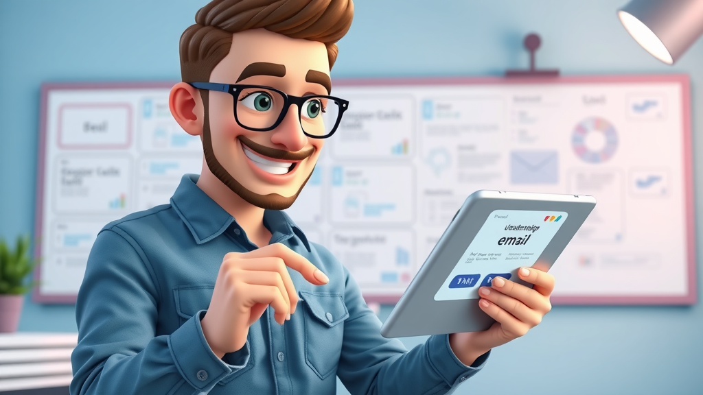 Graphic designer reviewing mobile-responsive email campaign template for marketing emails