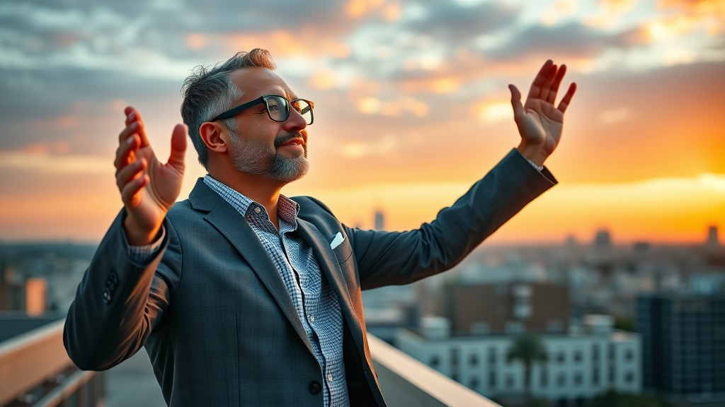 marketing leader celebrates social media marketing strategies campaign success