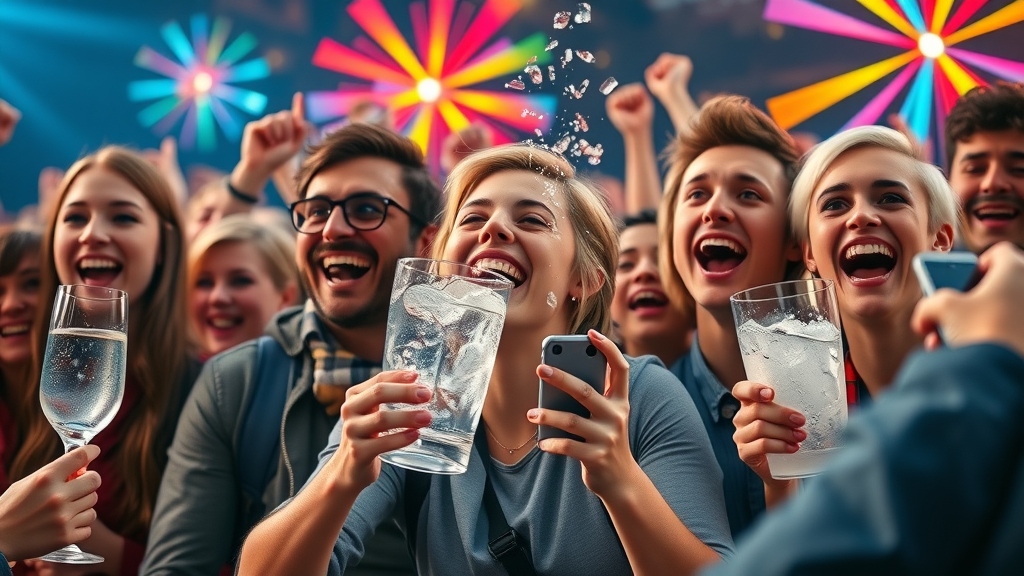montage of moments from best social media campaign examples like Spotify Wrapped and Ice Bucket Challenge