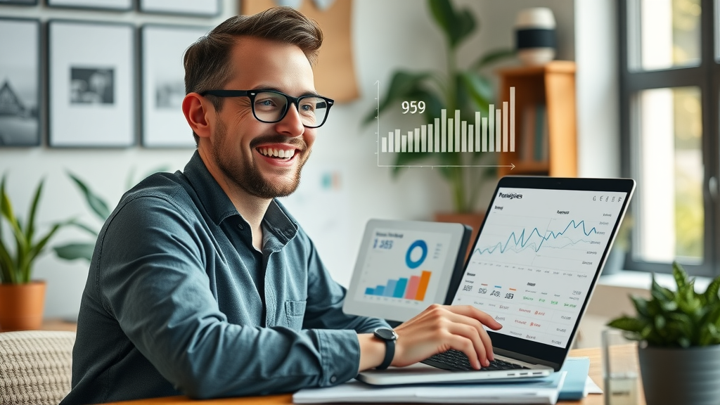 modern marketer using predictive analytics tool for marketing strategies
