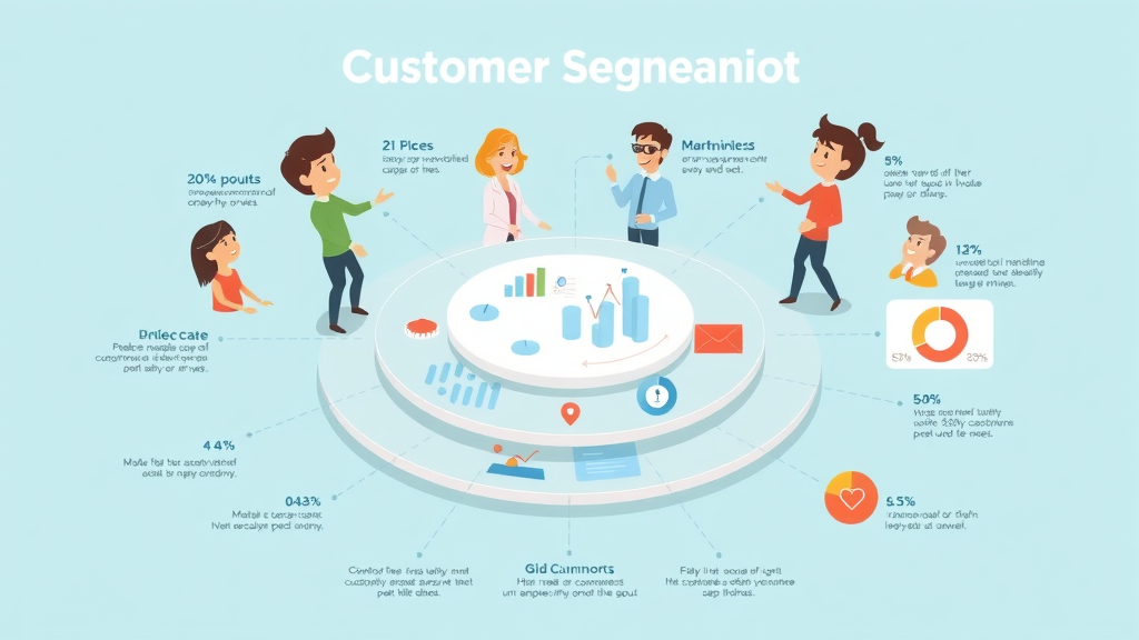 infographic of the customer segmentation process