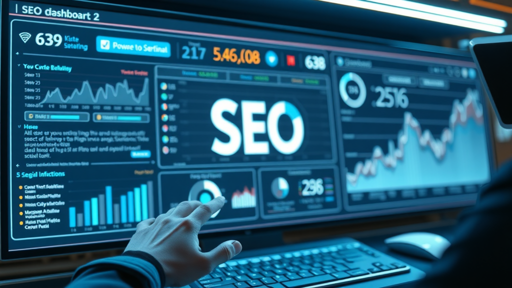 modern SEO dashboard with AI plugins, illustrating next-gen off-page SEO automation tools