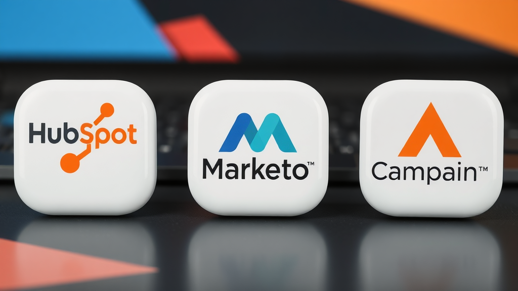 hubspot marketo activecampaign comparison marketing automation platform logos