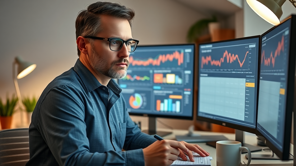 email marketing analytics professional analyst reviewing campaign