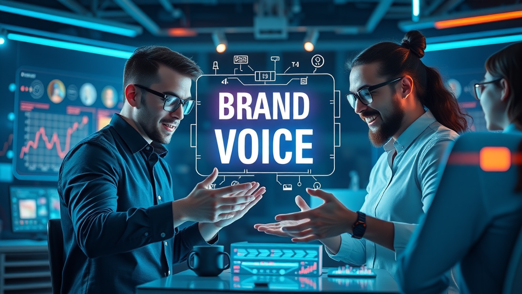 brand voice infographic in action across channels for consistent brand positioning