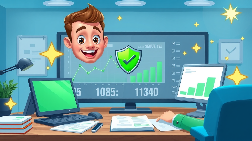 animated dashboard of hosting performance, security shield, and website uptime graphs
