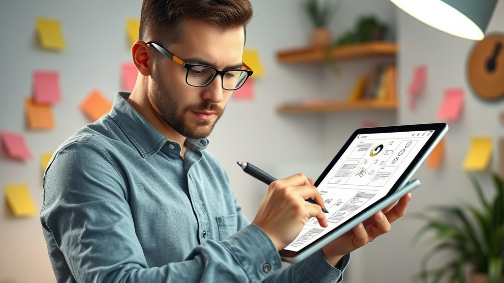 conversion rate optimization ux designer sketching website wireframes, creative digital studio, layered web page wireframes