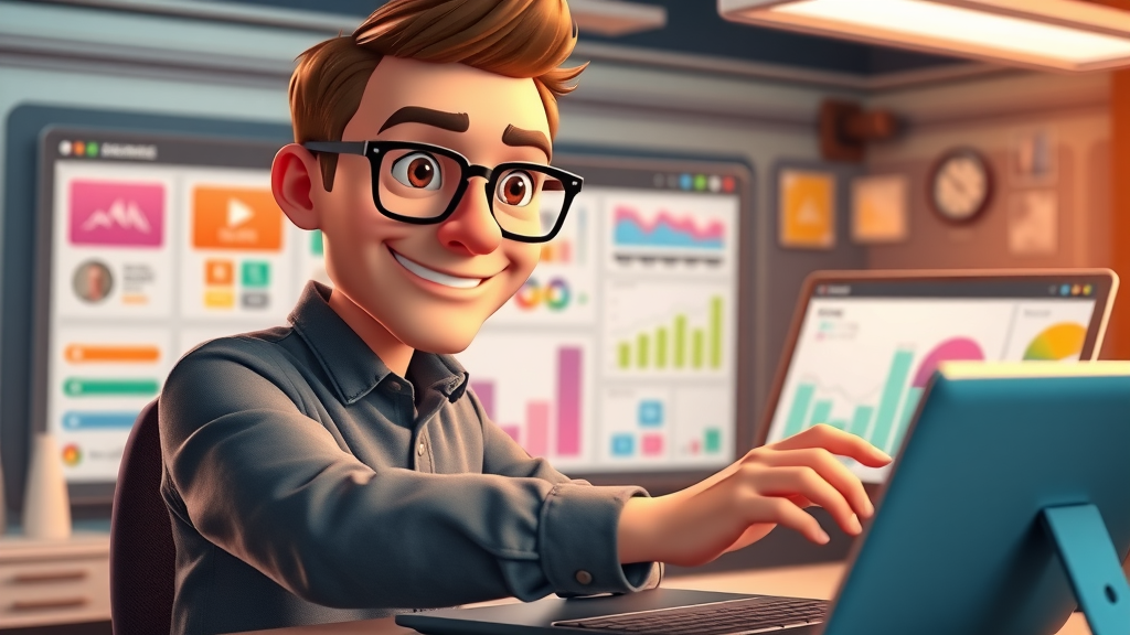 Designer adding website features like online store and blog through a drag-and-drop dashboard.