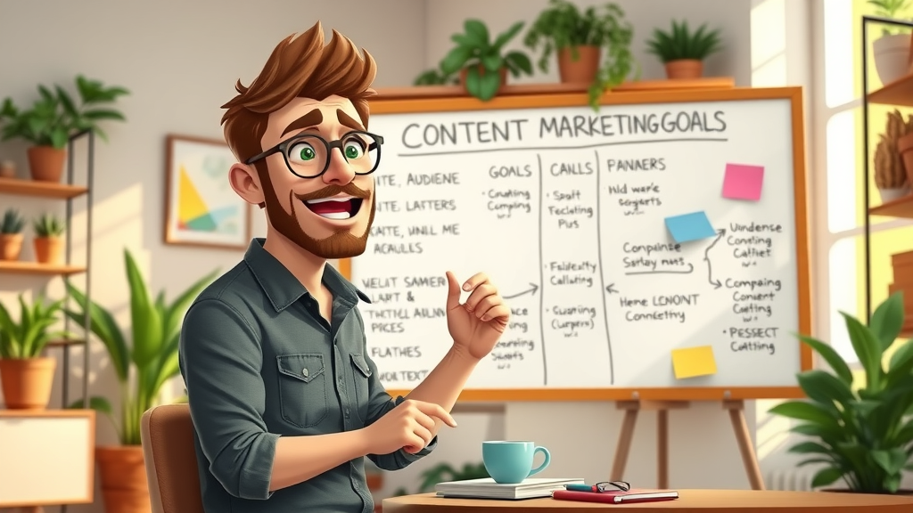 entrepreneur brainstorming first content marketing plan