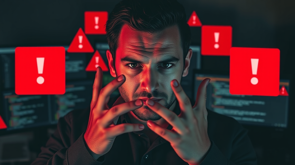 conversion rate optimization pitfalls warning symbols over website interface error icons cro