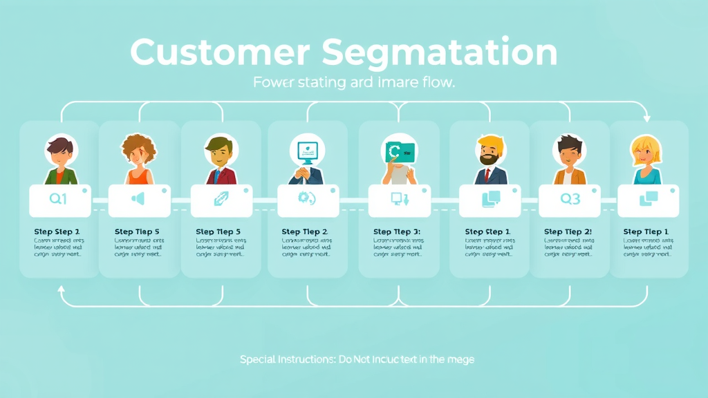seven-step customer segmentation process infographic
