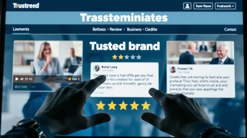 trusted brand website for lead generation content marketing showing testimonials and authority signals